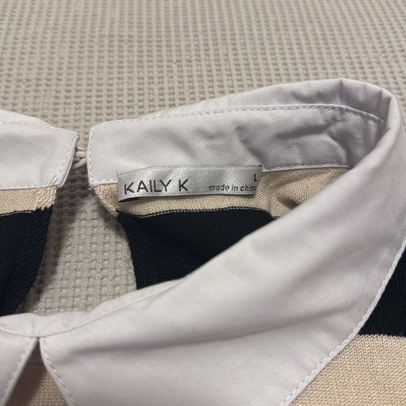 Short Sleeve Striped Collared Shirt - Picture 2 of 4